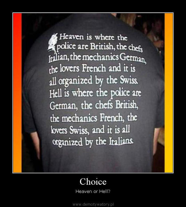 Choice – Heaven or Hell?  