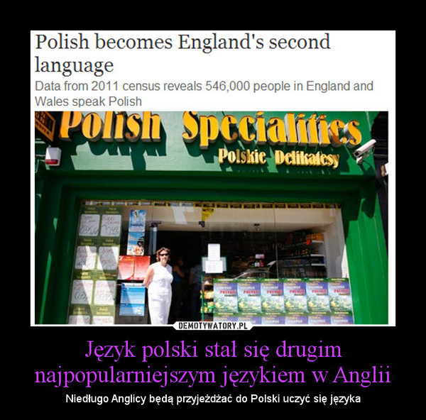 Język polski stał się drugim najpopularniejszym językiem w Anglii – Niedługo Anglicy będą przyjeżdżać do Polski uczyć się języka 
