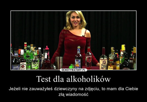 Test dla alkoholików