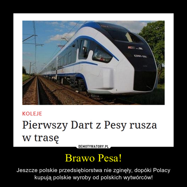 Brawo Pesa! – Jeszcze polskie przedsiębiorstwa nie zginęły, dopóki Polacy kupują polskie wyroby od polskich wytwórców! 