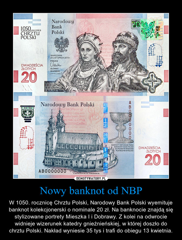 Nowy banknot od NBP