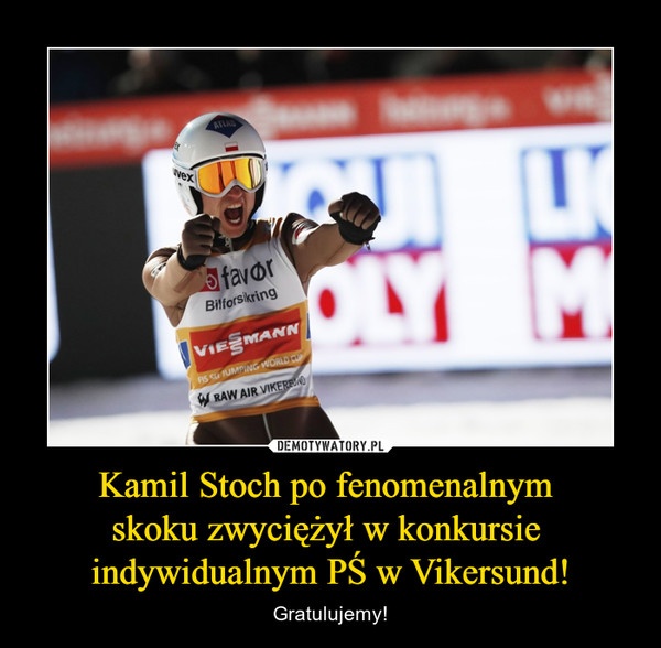 Kamil Stoch po fenomenalnym skoku zwyciężył w konkursie indywidualnym PŚ w Vikersund! – Gratulujemy! 