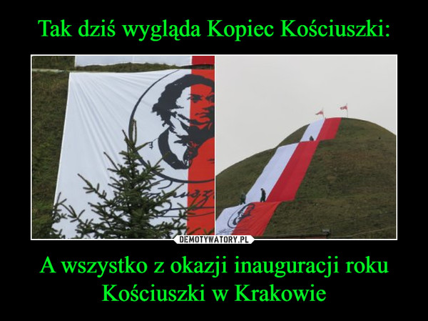 A wszystko z okazji inauguracji roku Kościuszki w Krakowie –  