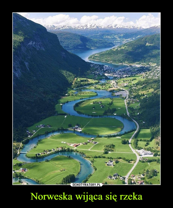 Norweska wijąca się rzeka –  