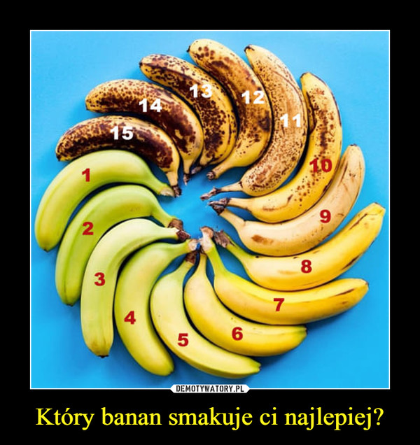 Który banan smakuje ci najlepiej? –  