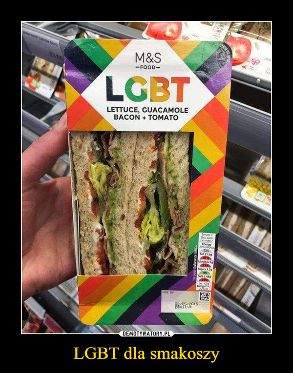 LGBT dla smakoszy –  LGBT Lettuce , guacamole, bacon, tomato