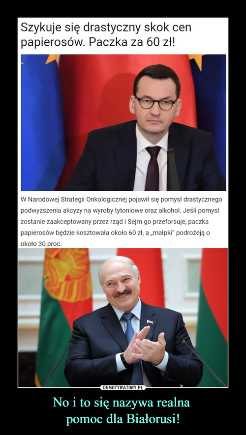 No i to się nazywa realna 
pomoc dla Białorusi!