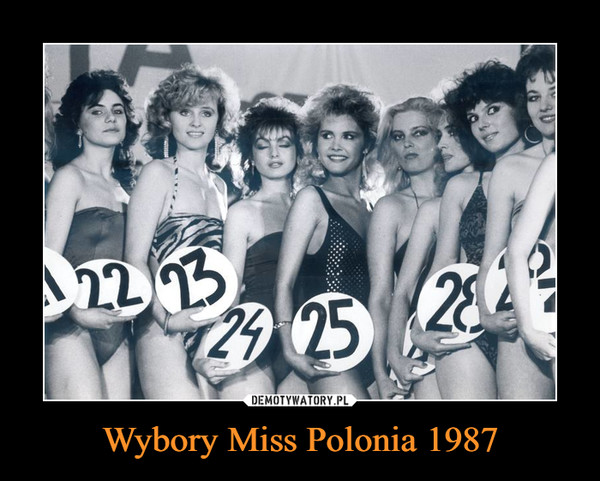 Wybory Miss Polonia 1987 –  