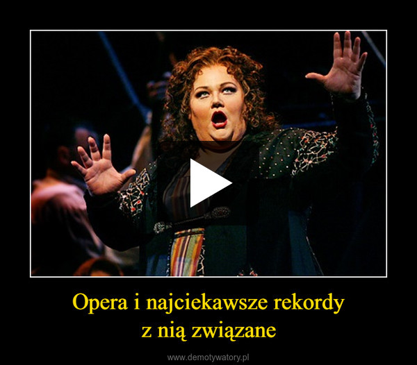 Opera i najciekawsze rekordyz nią związane –  