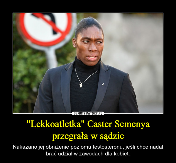 "Lekkoatletka" Caster Semenya przegrała w sądzie