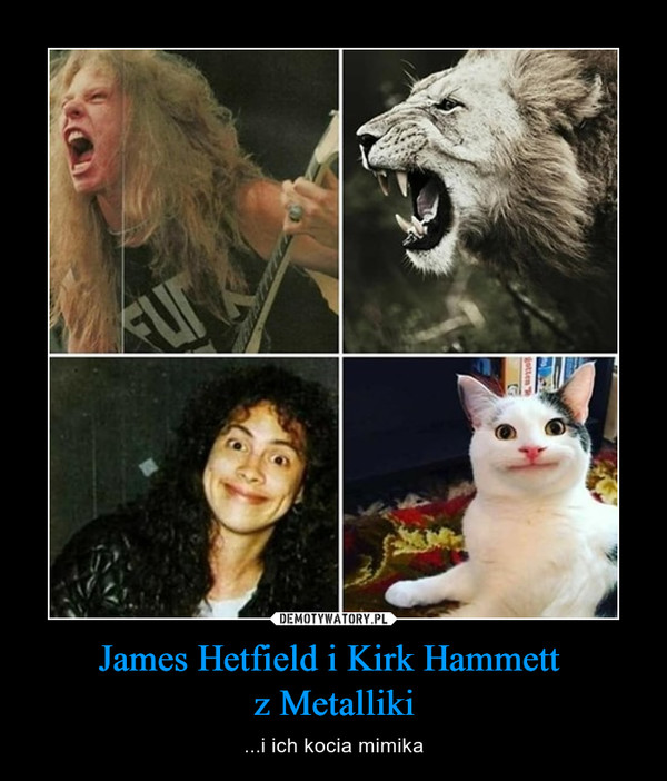 James Hetfield i Kirk Hammett 
z Metalliki
