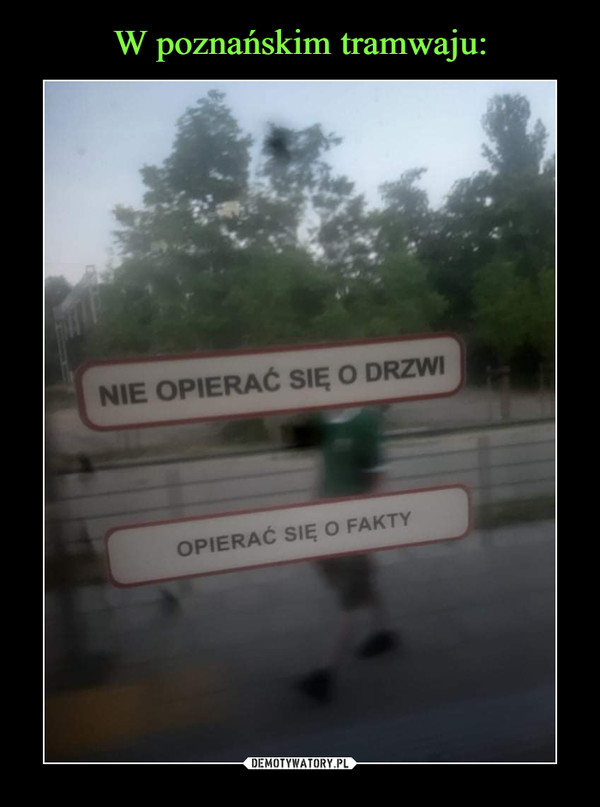 W poznańskim tramwaju: