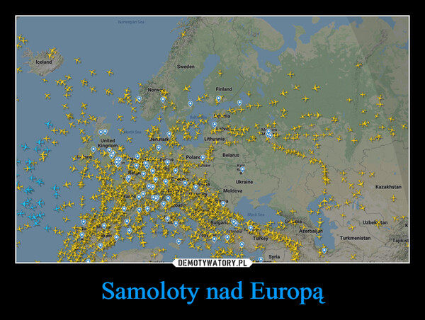 Samoloty nad Europą –  