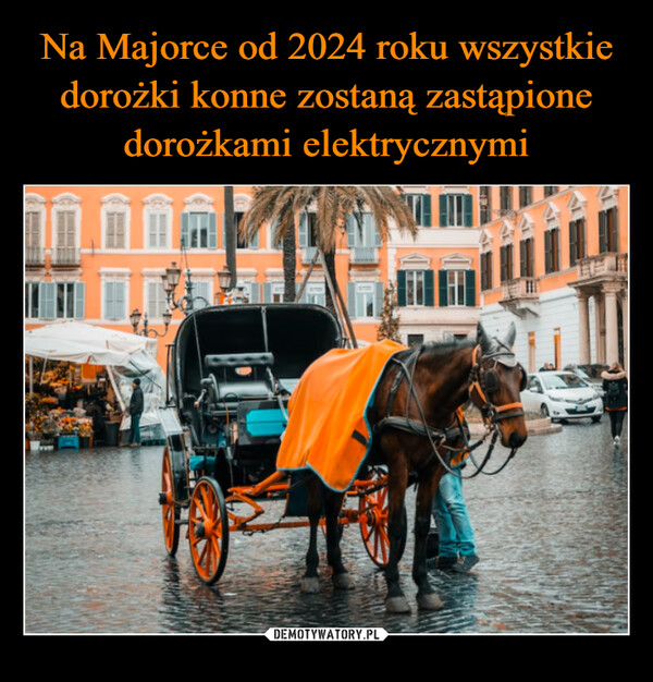 Na Majorce od 2024 roku wszystkie dorożki konne zostaną zastąpione dorożkami elektrycznymi