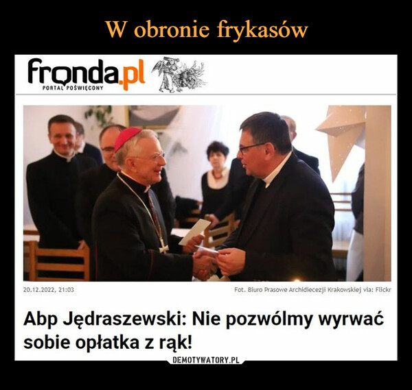  –  Abp Jędraszewski: Nie pozwólmy wyrwaćsobie opłatka z rąk!