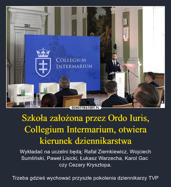 Szkoła założona przez Ordo Iuris, Collegium Intermarium, otwiera kierunek dziennikarstwa